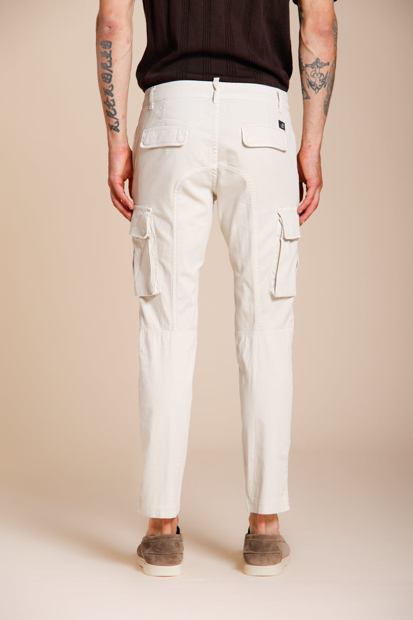 Chile men's cargo pants in stretch satin extra slim fit ①