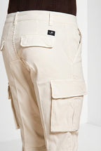 Chile pantalone cargo uomo in raso stretch extra slim fit ①