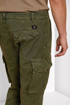 Chile Herren Cargo Hose aus Stretch-Satin extra slim fit ①