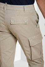 Chile men's cargo pants in stretch satin extra slim fit ①