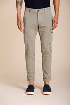 Chile pantalone cargo uomo in raso stretch extra slim fit ①