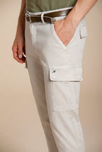 Chile pantalon cargo homme en satin stretch extra slim fit ①