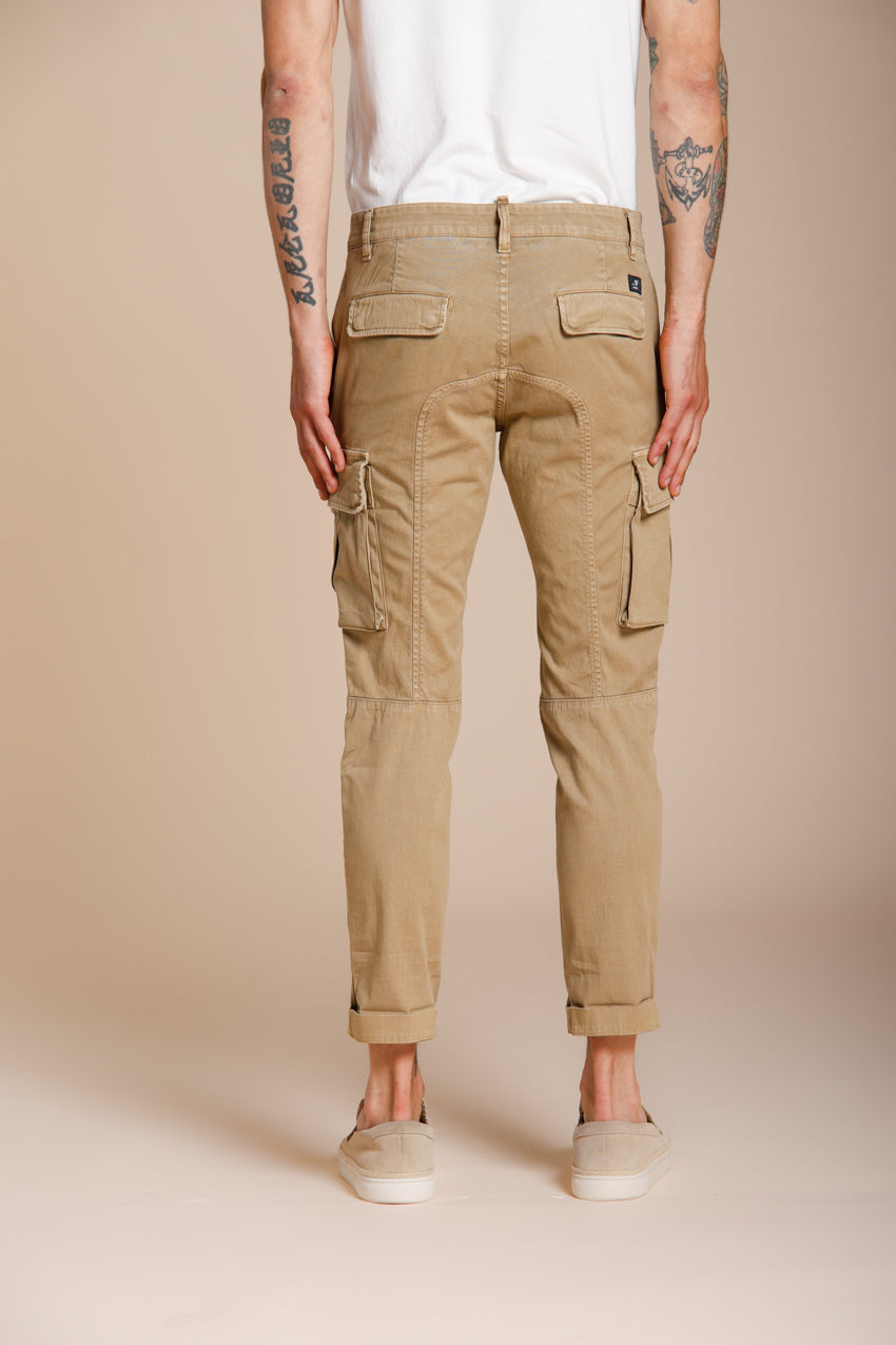 Chile men's cargo pants stretch satin extra slim fit ①