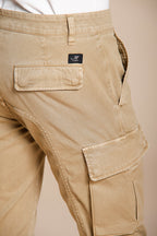Chile men's cargo pants stretch satin extra slim fit ①