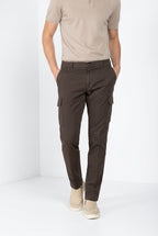 Chile pantalon cargo homme en satin stretch extra slim fit ①