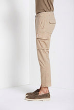 Chile pantalone cargo uomo in raso stretch extra slim fit ①