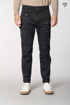 George Coolpocket men's cargo trousers in gabardine logo edition carrot fit ①
