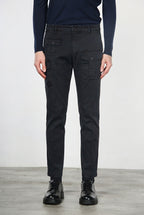 George Coolpocket men's cargo pants in gabardine carrot fit ①