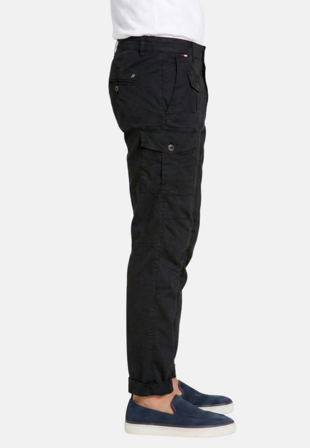 George Coolpocket pantalone cargo uomo in twill leggero stretch Logo Edition carrot fit ①
