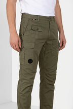 George Coolpocket men's cargo pants in lightweight stretch twill Logo Edition carrot fit ①
