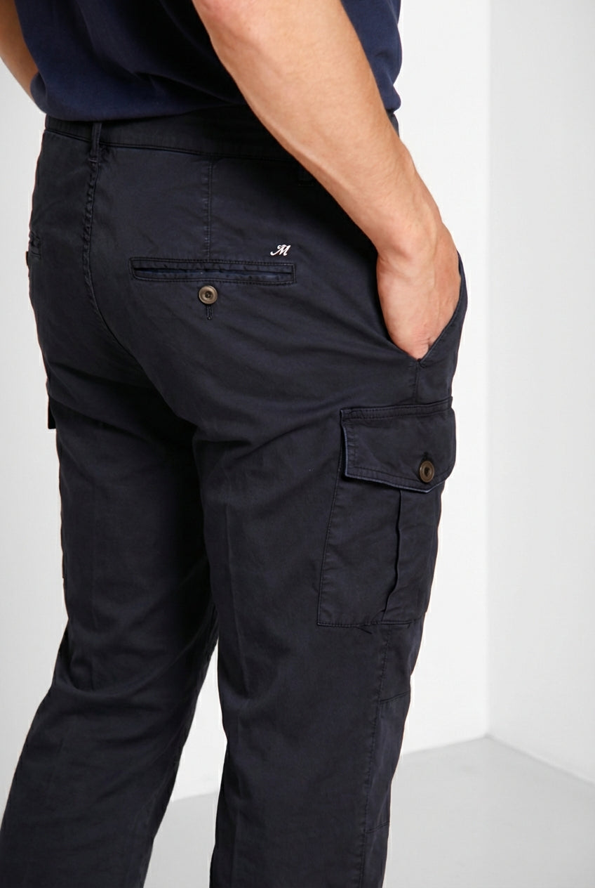 George Coolpocket Herren Cargo Hose aus leichtem Stretch-Twill Logo Edition carrot fit ①