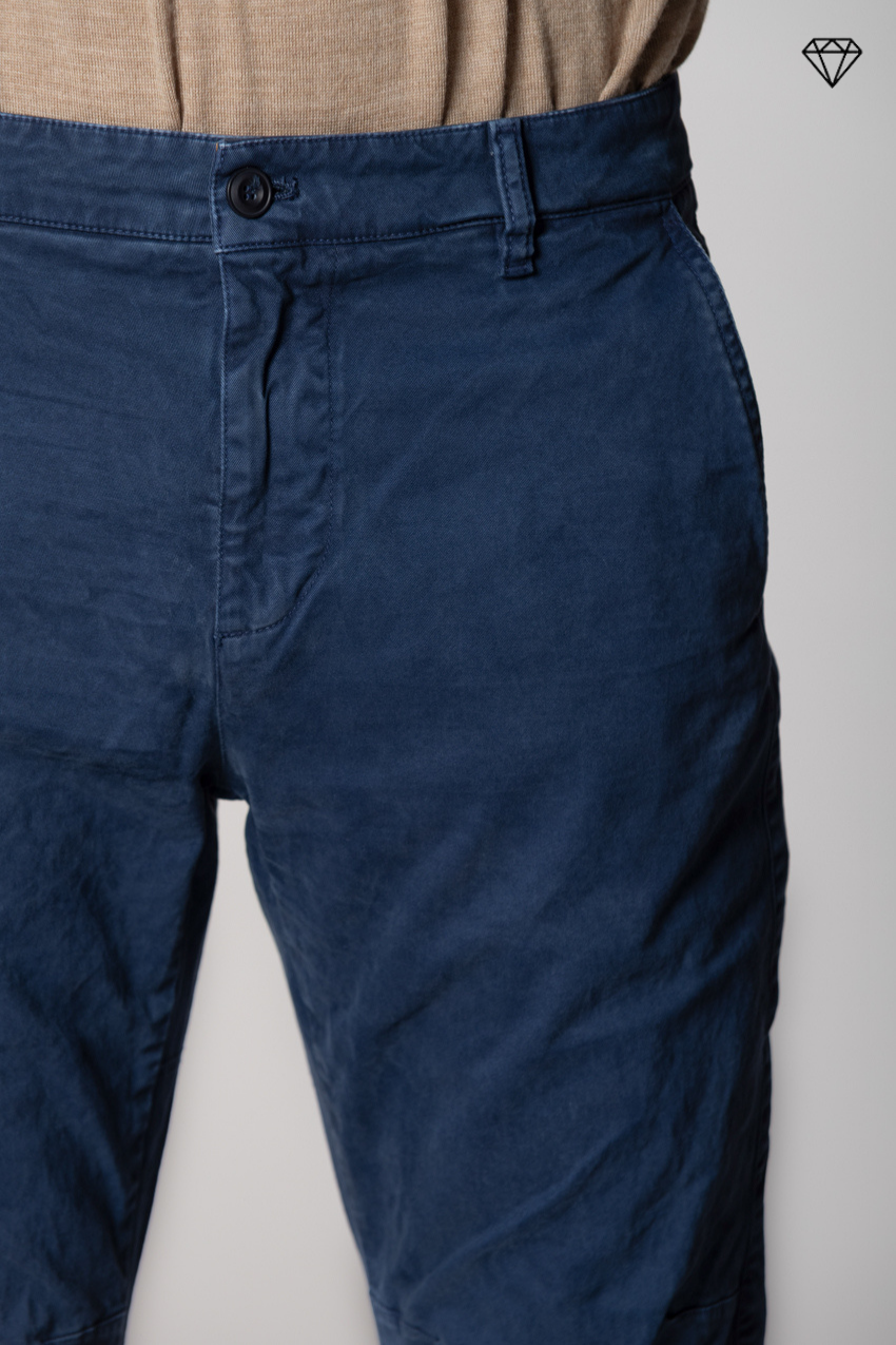 John Coolkhinos pantalon chino homme en gabardine logo edition carrot fit ①