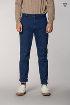 John Coolkhinos pantalon chino homme en gabardine logo edition carrot fit ①