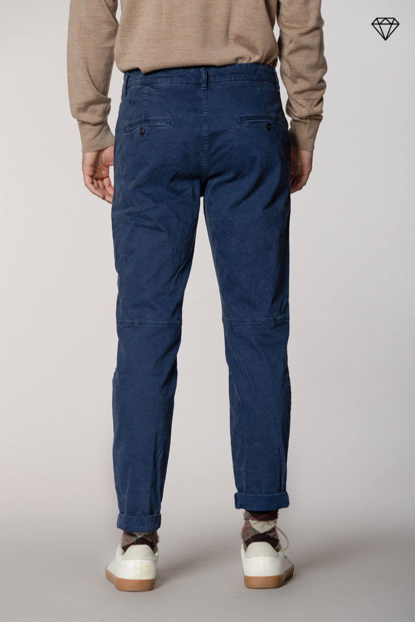John Coolkhinos pantalon chino homme en gabardine logo edition carrot fit ①