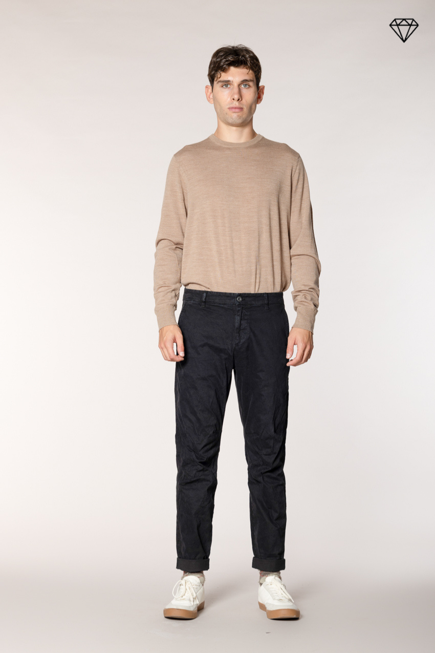 John Coolkhinos pantalon chino homme en gabardine logo edition carrot fit ①