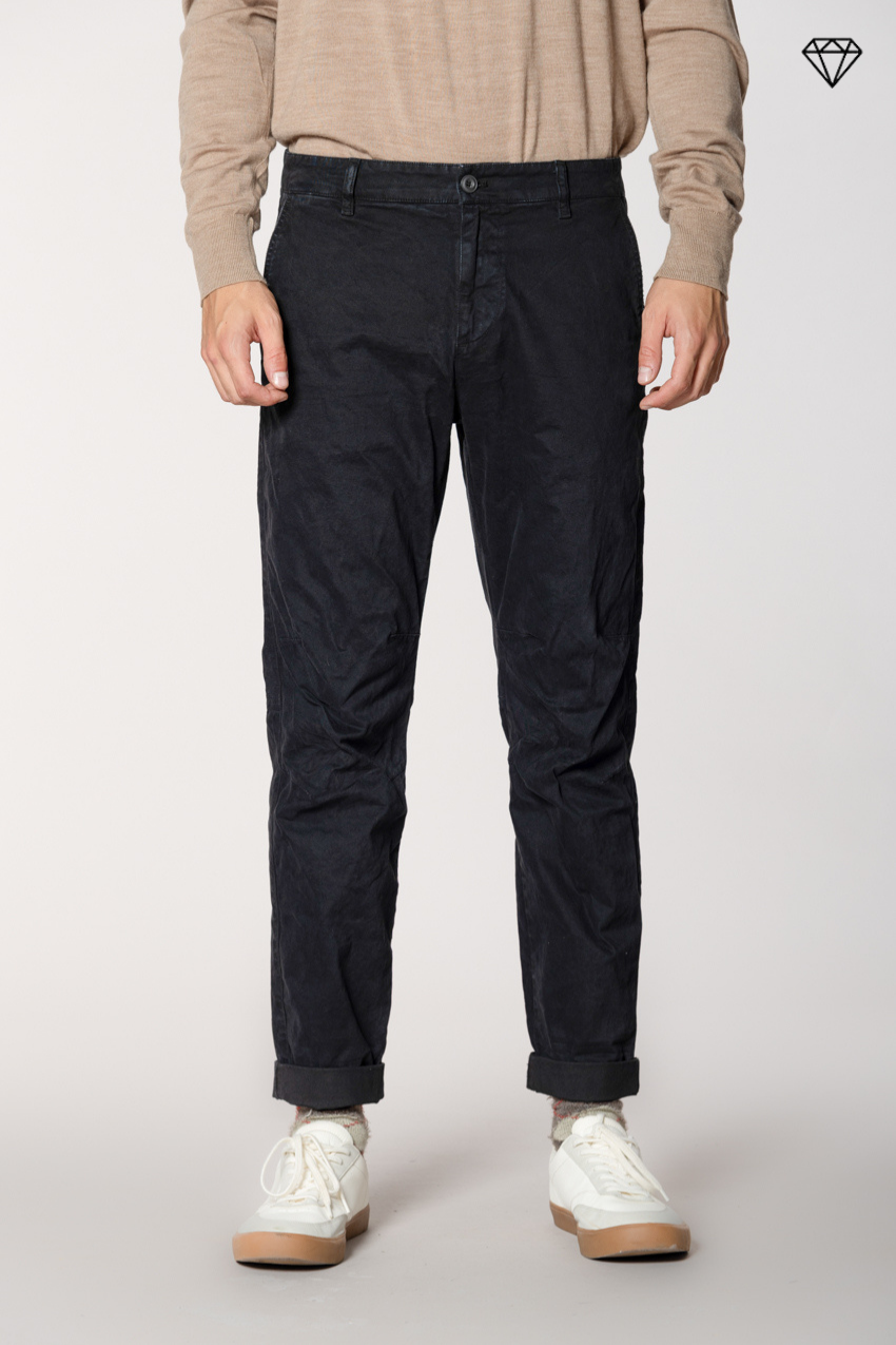 John Coolkhinos pantalon chino homme en gabardine logo edition carrot fit ①