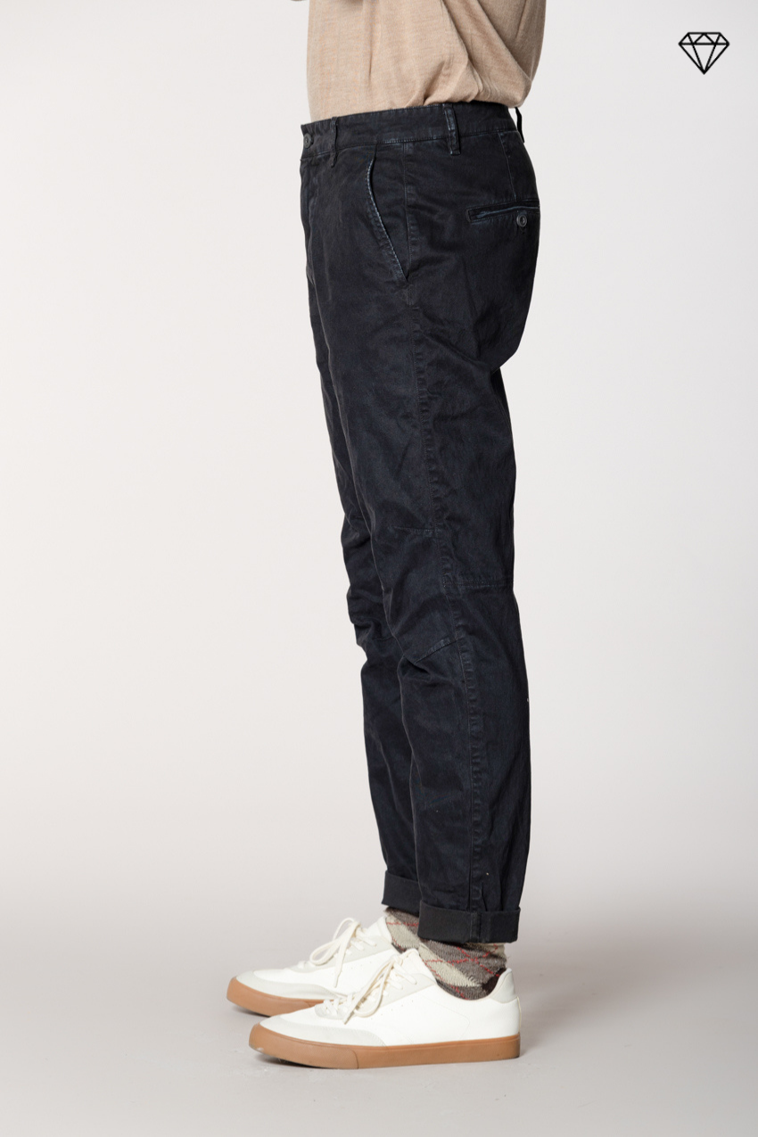 John Coolkhinos pantalon chino homme en gabardine logo edition carrot fit ①