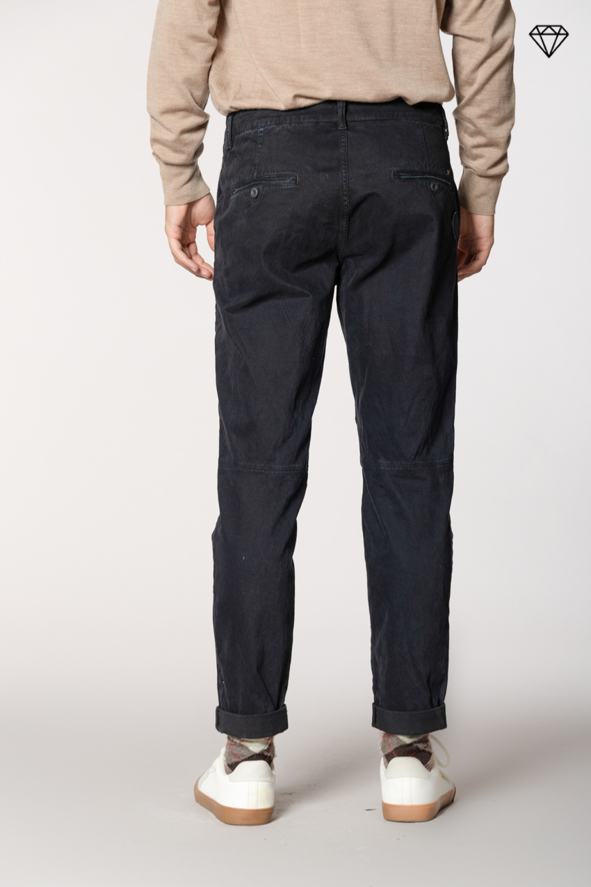 John Coolkhinos pantalon chino homme en gabardine logo edition carrot fit ①