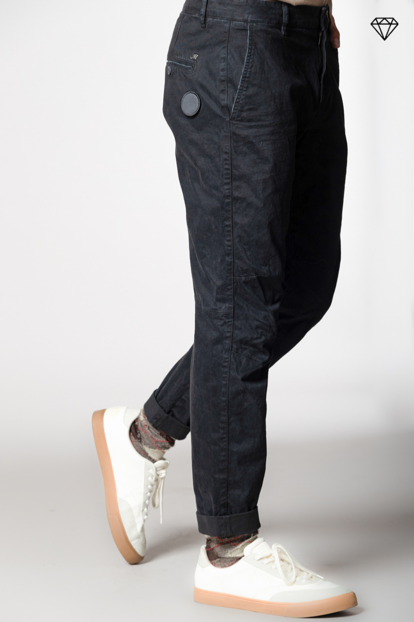 John Coolkhinos pantalon chino homme en gabardine logo edition carrot fit ①