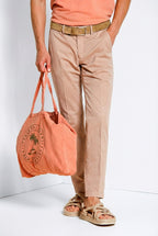Torino Delamere Hose Chino Herren aus Stretch-Gabardine slim fit