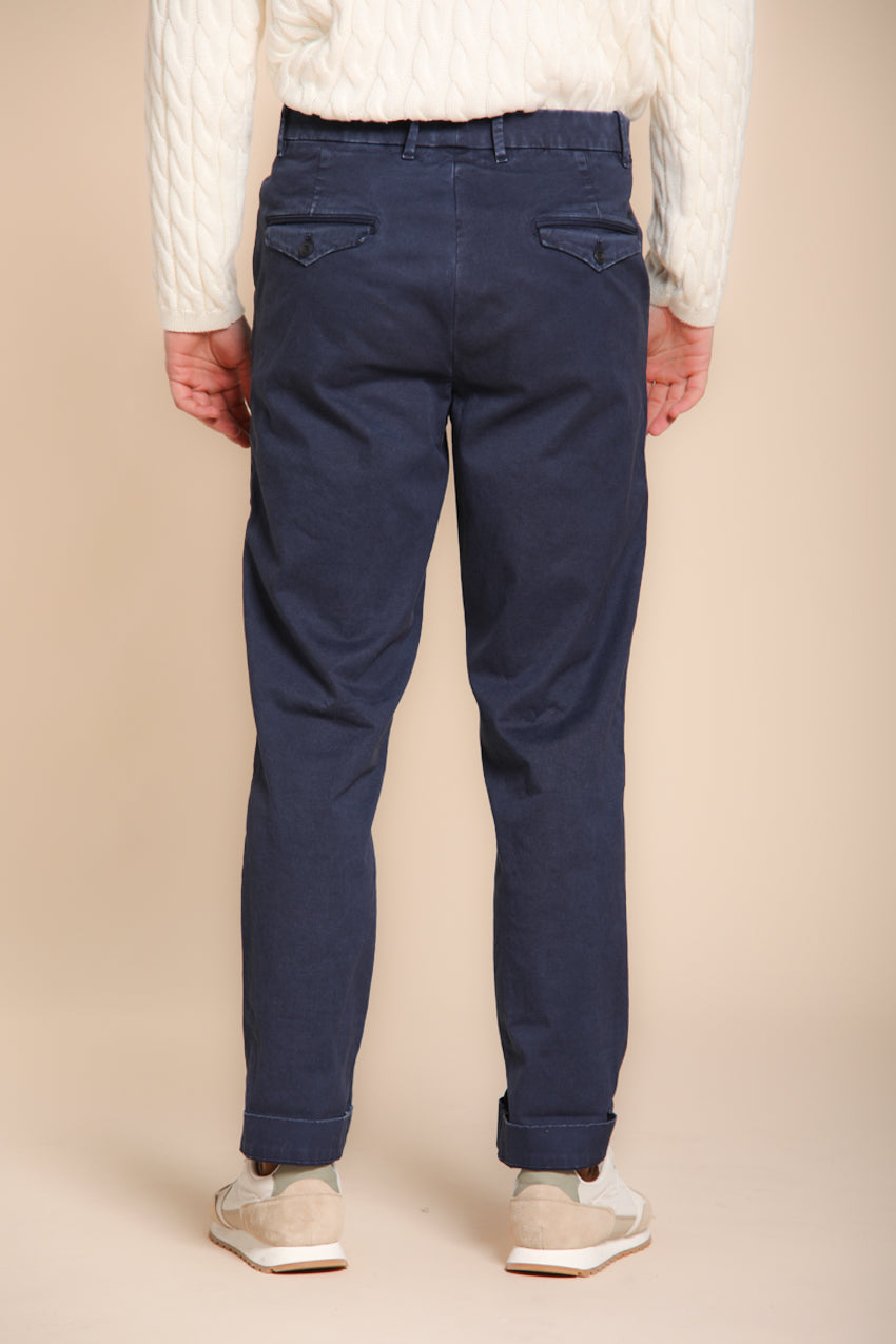 Chinos pantalone chino uomo in gabardina relaxed fit