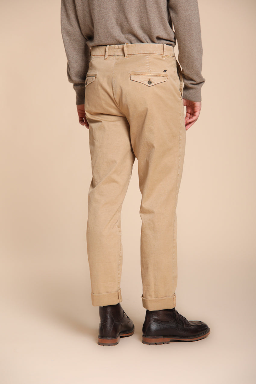 Chinos pantalone chino uomo in gabardina relaxed fit