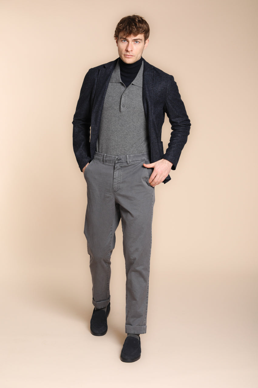 Chinos pantalone chino uomo in gabardina relaxed fit