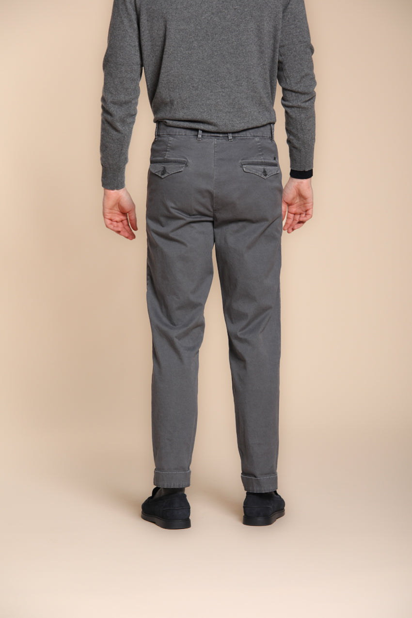 Chinos pantalone chino uomo in gabardina relaxed fit