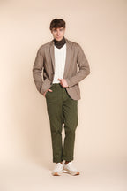 Chinos pantalone chino uomo in gabardina relaxed fit