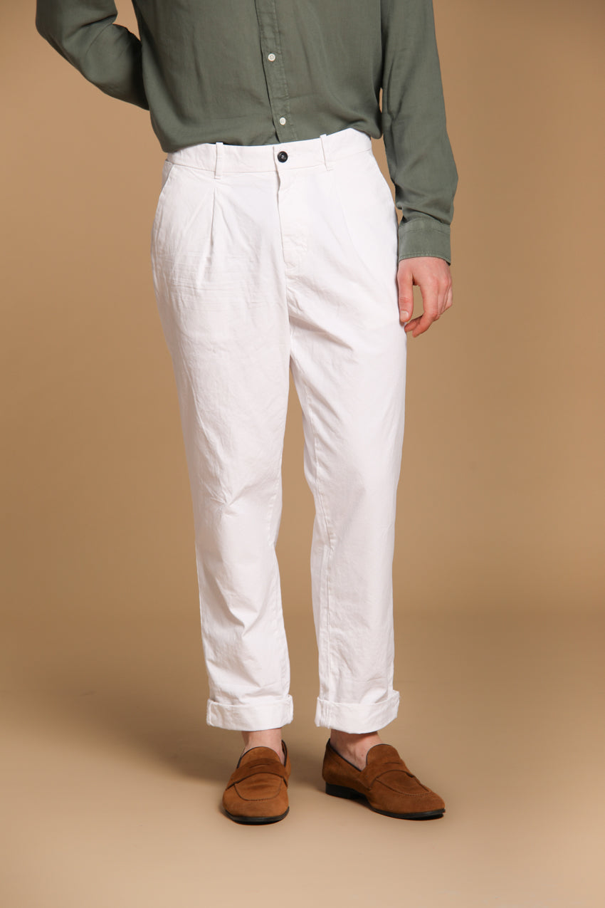 Pinces 22 men's chino pants in Oxford canvas with a relaxed fit