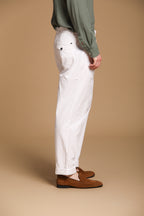 Pinces 22 men's chino pants in Oxford canvas with a relaxed fit