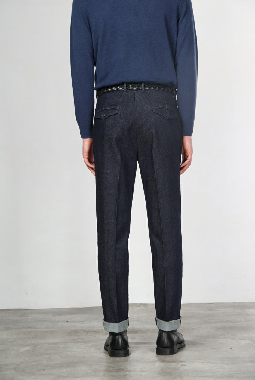 Chinos Chinohose für Herren aus technischem Stretch-Denim mit relaxed fit