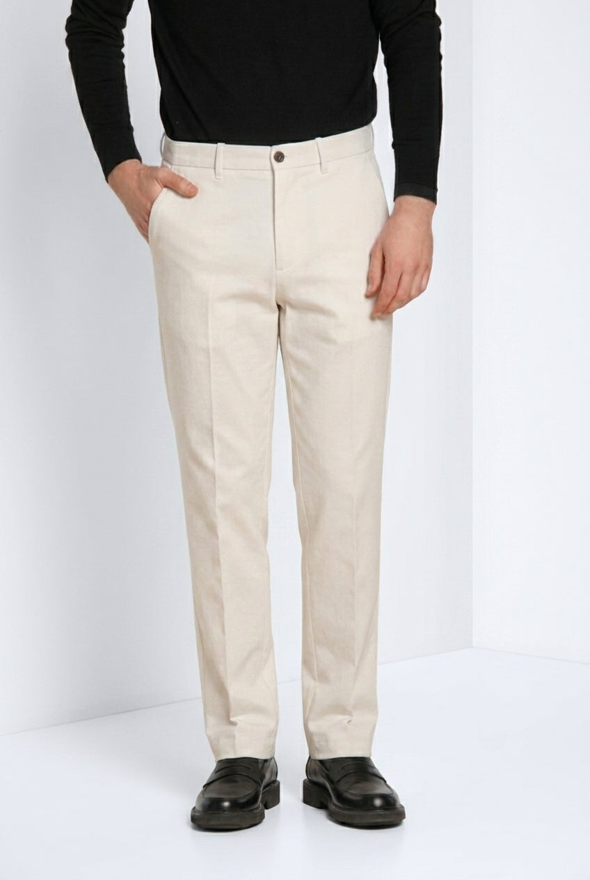 Chinos pantalon chino homme en gabardine relaxed fit