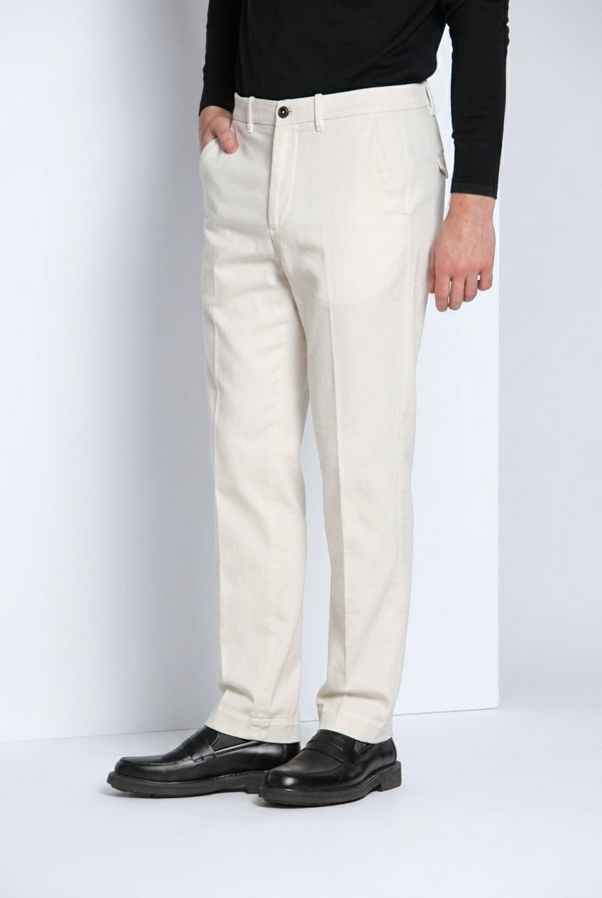 Chinos pantalon chino homme en gabardine relaxed fit