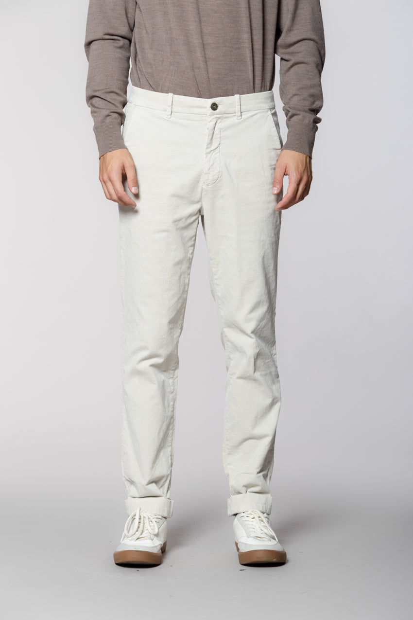 Chinos pantalone chino uomo in velluto 1000 righe relaxed fit