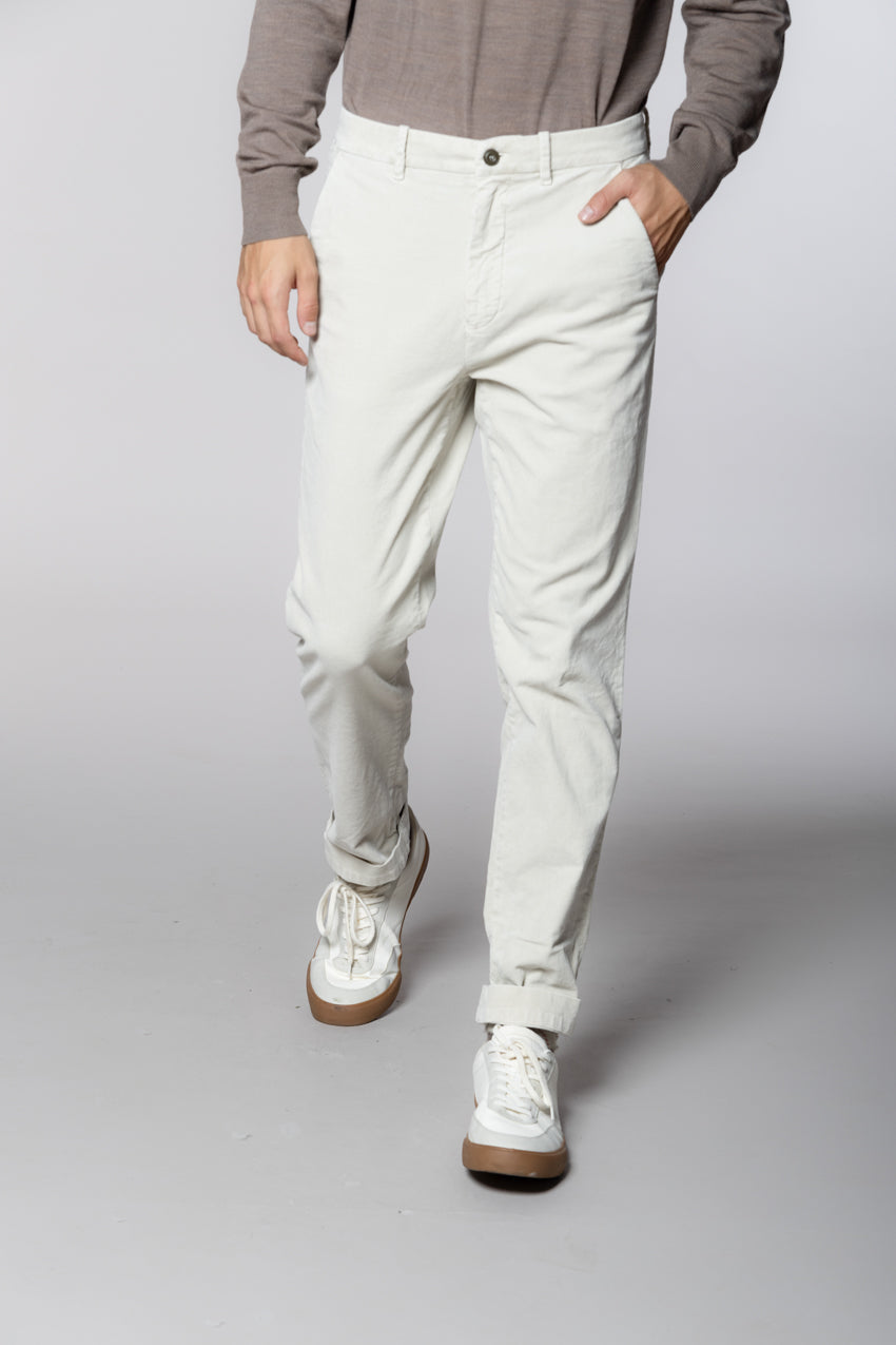 Chinos pantalone chino uomo in velluto 1000 righe relaxed fit