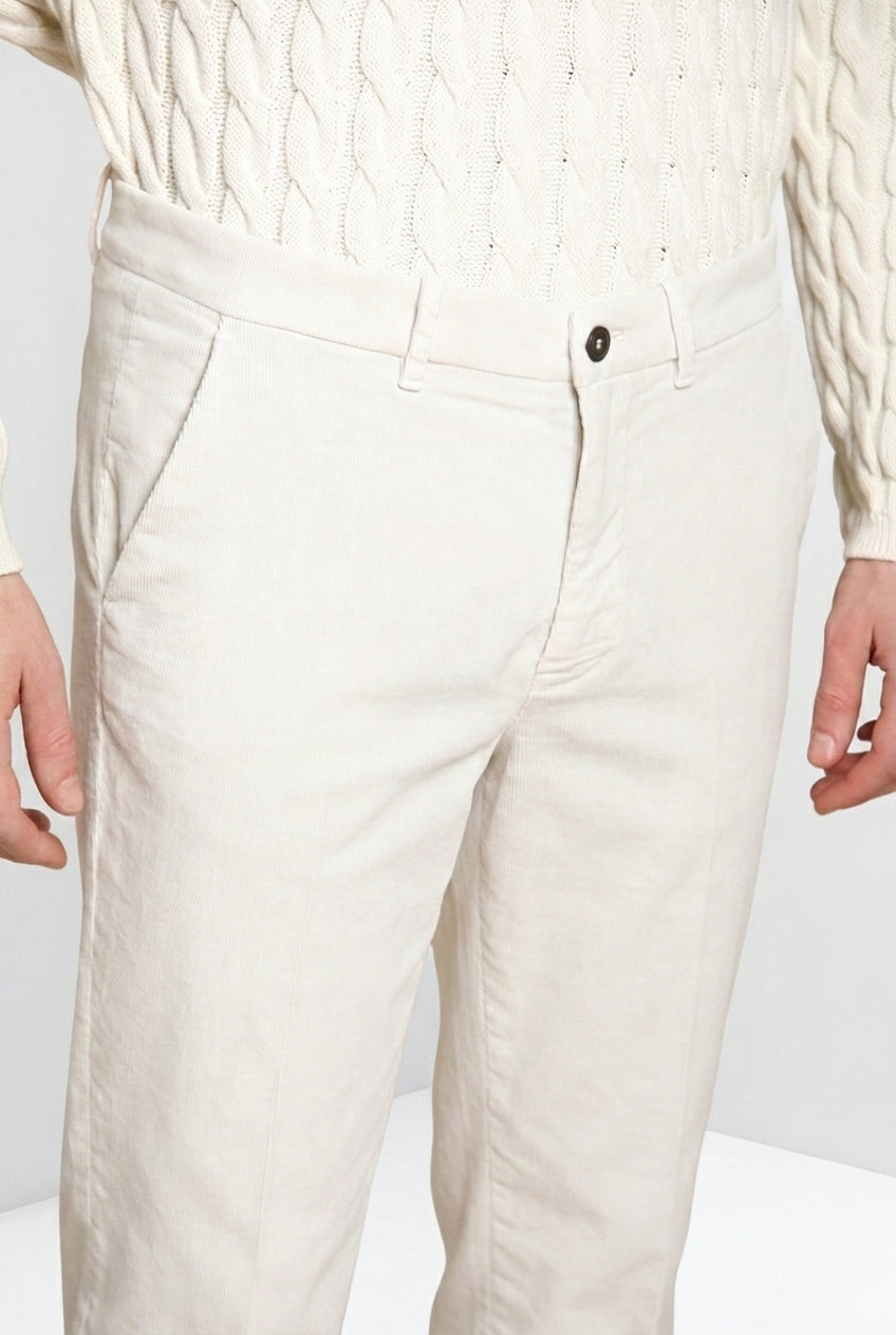 Chinos pantalon chino homme en velours 1000 raies relaxed fit