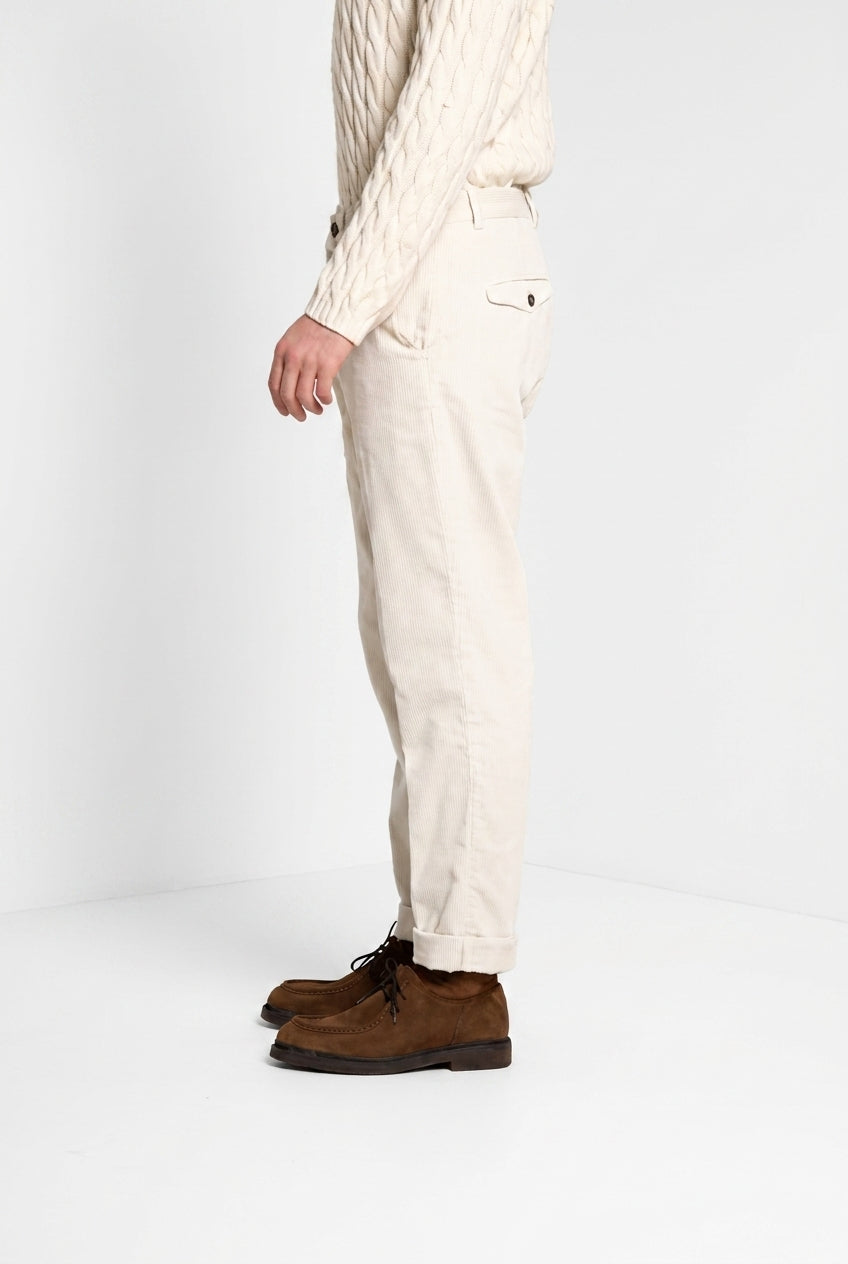 Chinos pantalon chino homme en velours 1000 raies relaxed fit