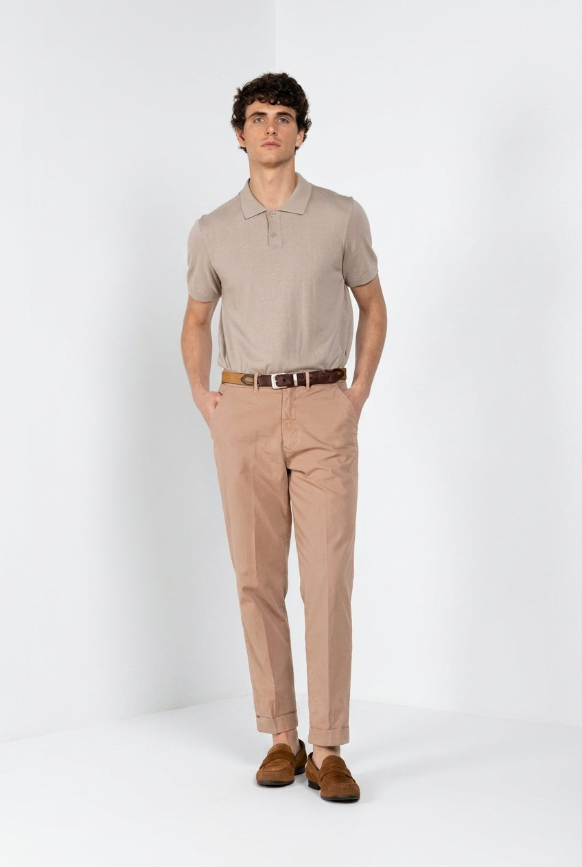 Chinos Hose Chino Herren aus Oxford-Canvas relaxed fit
