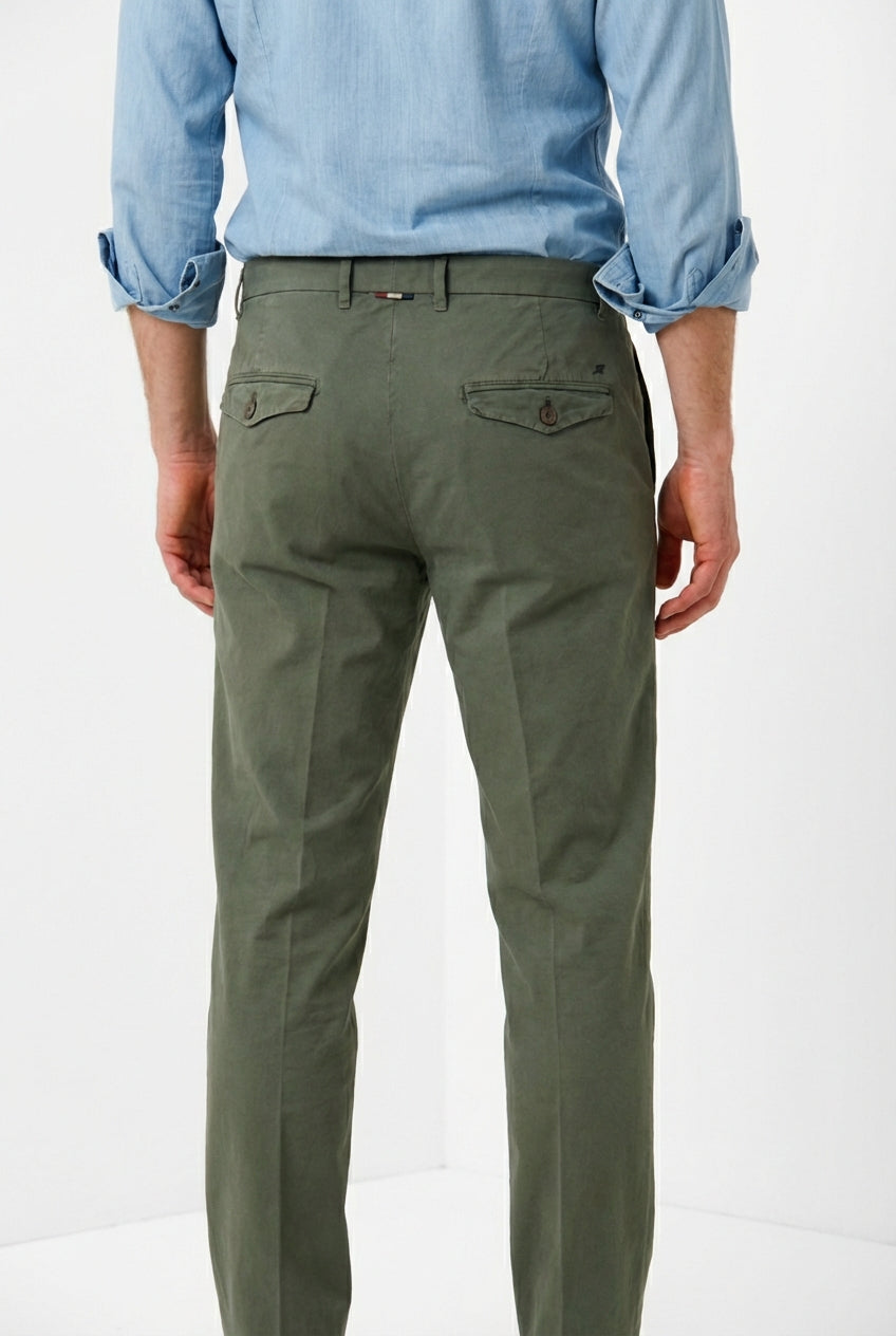 Chinos Herren Chinohose aus Oxford-Canvas relaxed fit