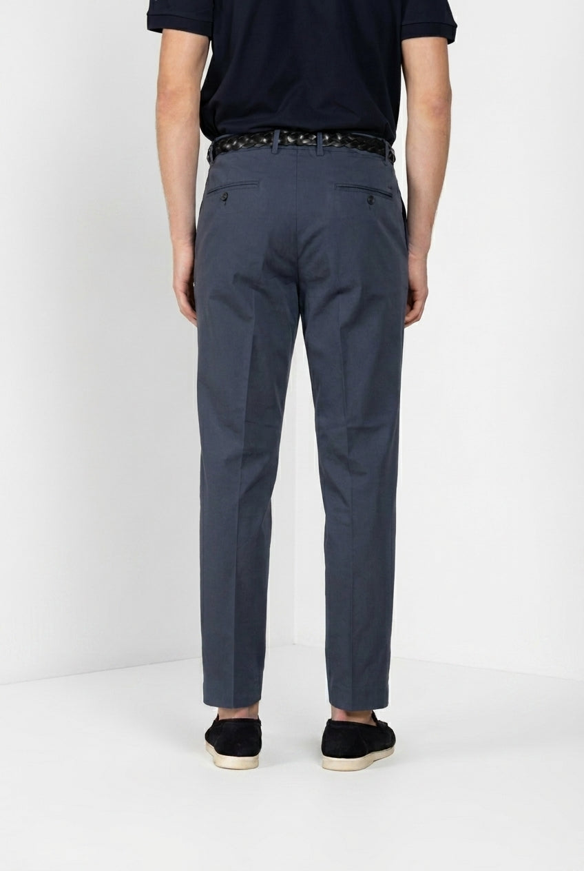 Pinces pantalon chino homme en gabardine stretch relaxed fit