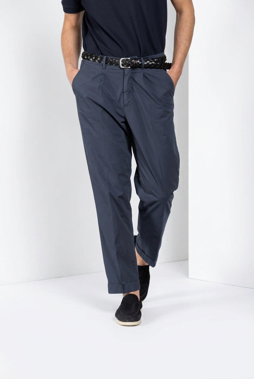 Pinces pantalon chino homme en gabardine stretch relaxed fit