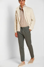 Pinces pantalon chino homme en gabardine stretch relaxed fit