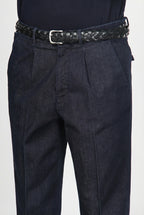 Pinces men’s chino pants in techno stretch denim with relaxed fit