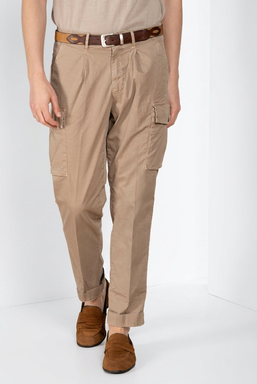 Cargo pantalon cargo homme en twill léger stretch relaxed fit
