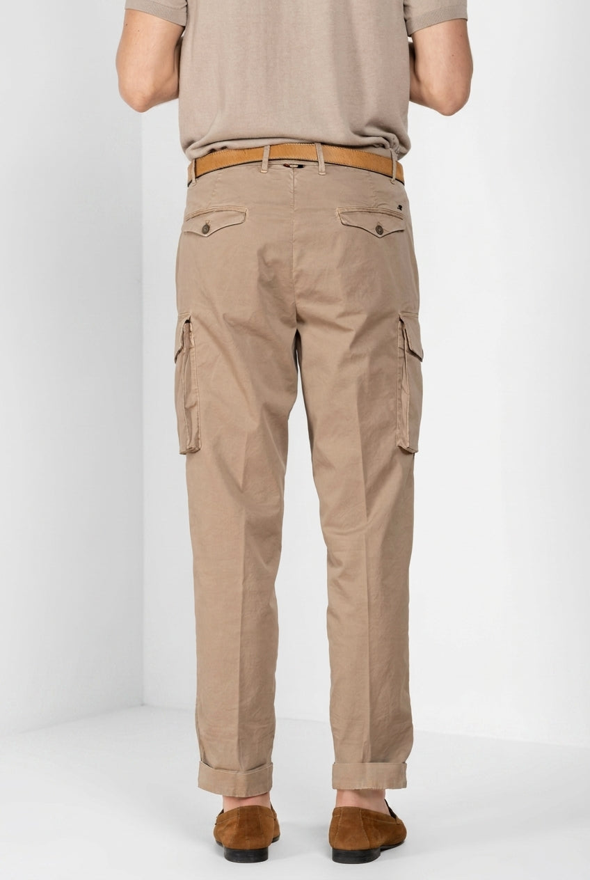 Cargo pantalon cargo homme en twill léger stretch relaxed fit