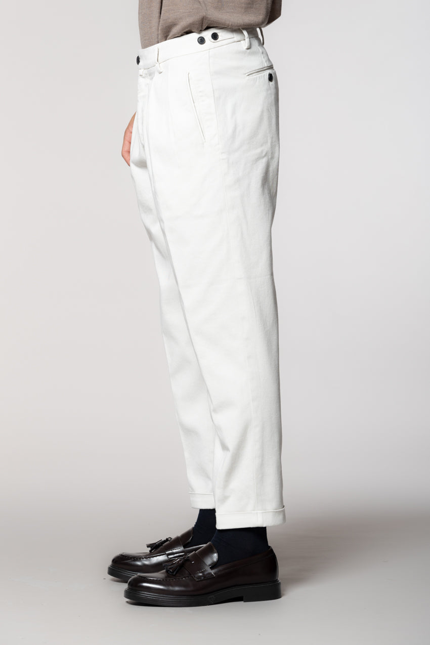 Don Johnson 2 Pinces pantalon chino homme en bull carrot fit