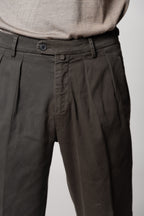 Don Johnson 2 Pinces pantalone chino uomo in bull carrot fit