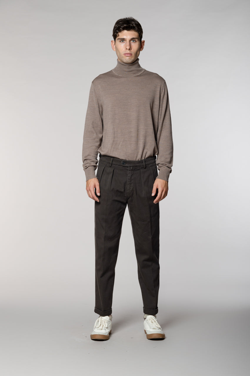 Don Johnson 2 Pinces pantalon chino homme en bull carrot fit
