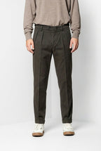 Don Johnson 2 Pinces pantalon chino homme en bull carrot fit